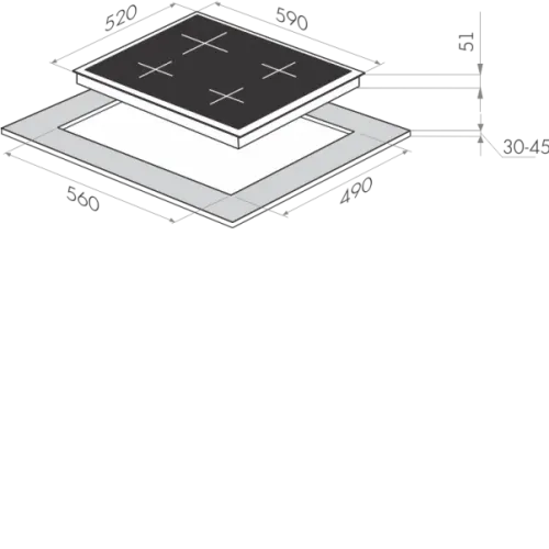 Газовая поверхность MAUNFELD MGHG.64.17I(D)_GLASS