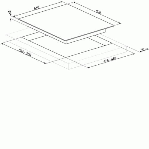 Варочная поверхность газовая SMEG PX164L
