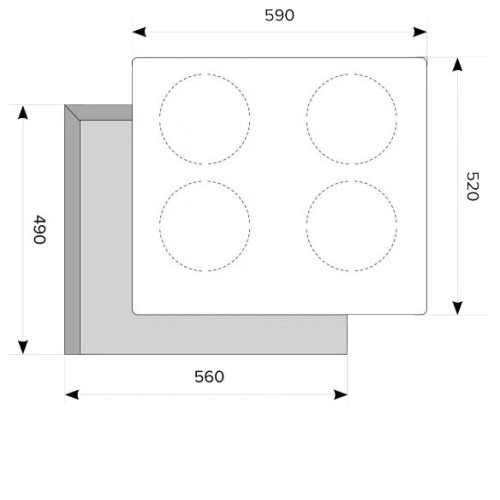 Индукционная панель LEX EVI 640 f bl