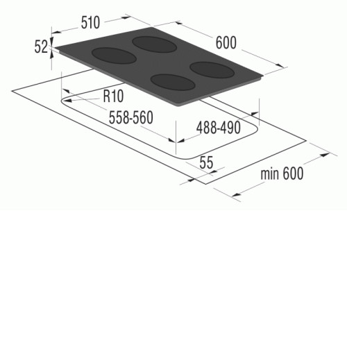 Поверхность GORENJE it 612 sy2 b