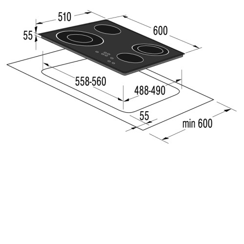 Поверхность GORENJE ect 640 asc