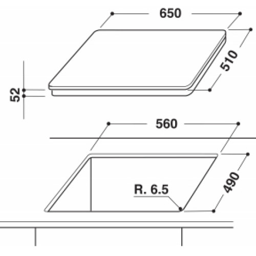 Поверхность KITCHENAID KHID3 65510