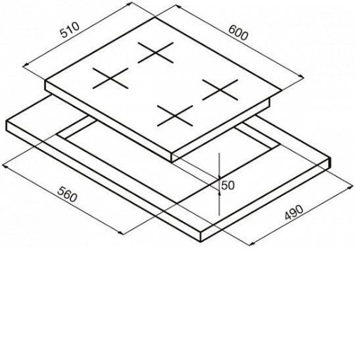 Поверхность KORTING hk 6355 x