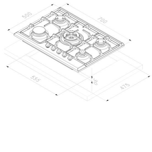 Поверхность KORTING hg 7115 ctrc
