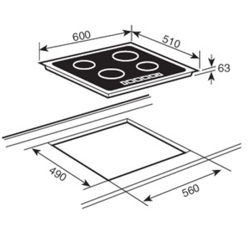 Варочная панель TEKA TT 600 STAINLESS STEEL (10208004)