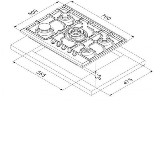 Поверхность KORTING hg 7105 ctrr