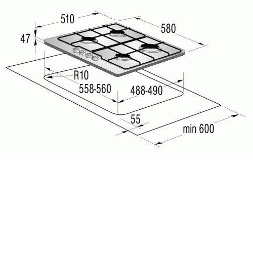 Поверхность GORENJE g 65 w