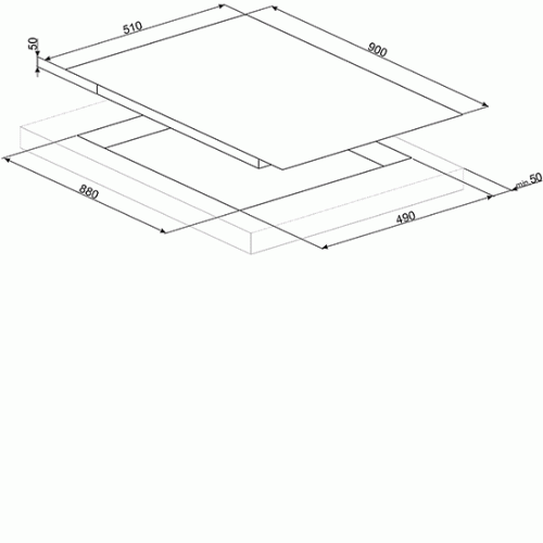 Индукционная варочная панель Smeg SIM693WLDR