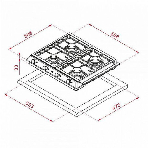 Поверхность TEKA EX 60.1 4G AI AL CI (40212205)