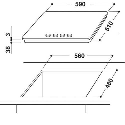 Поверхность WHIRLPOOL akt 424 s