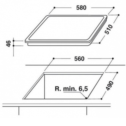 Варочная поверхность HOTPOINT-ARISTON HR 629 C