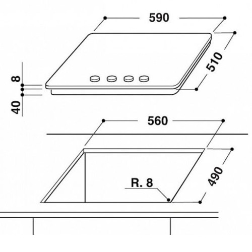 Газовая поверхность WHIRLPOOL GOR 6414/WH