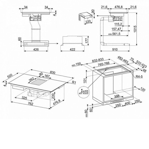 Индукционная варочная панель SMEG HOBD682D1