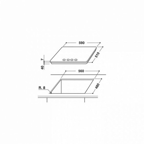 Поверхность KITCHENAID KHMD4 60510