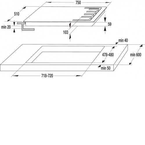Газовая панель Gorenje GW 75 CLI