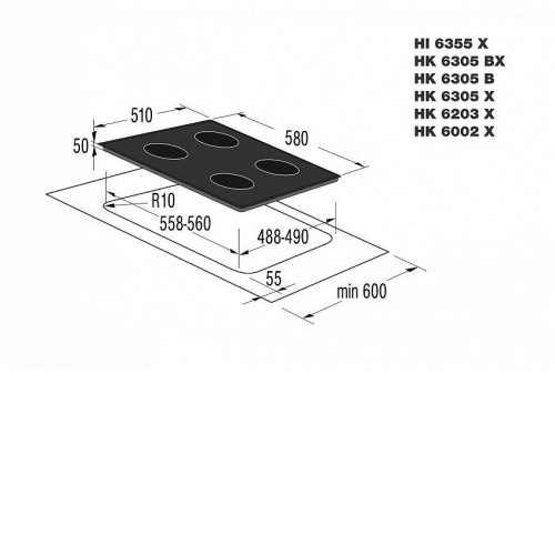 Поверхность KORTING hk 6203 x