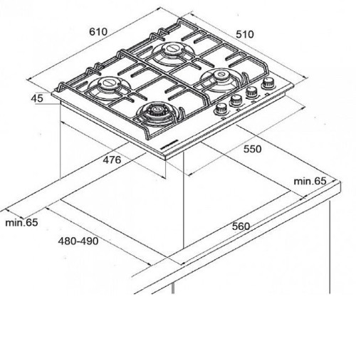 Варочная поверхность KUPPERSBERG FS 65 Ant