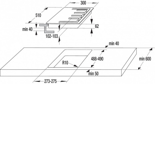 Варочная поверхность GORENJE gc 341 uc
