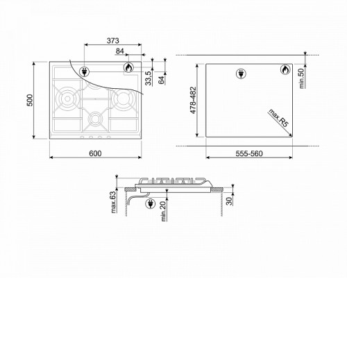 Поверхность SMEG sr764bs