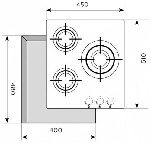 Газовая поверхность LEX GVG 430 BL