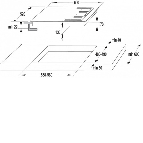 Газовая панель Gorenje GT 641 B