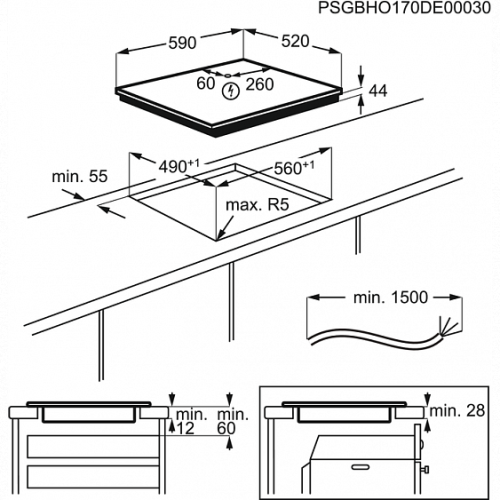 Варочная панель Electrolux IPE 6492 KF
