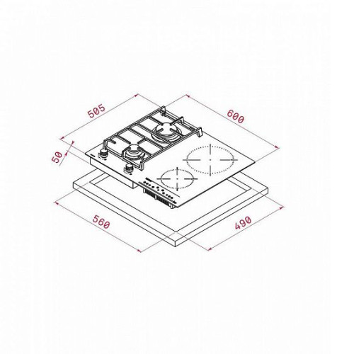Комбинированная панель Teka TWIN IG 620 2G AI AL CI