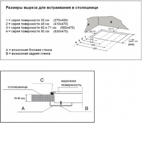 Поверхность KORTING hg 655 ctrc