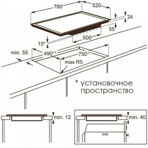 Поверхность AEG hk 588440 fg