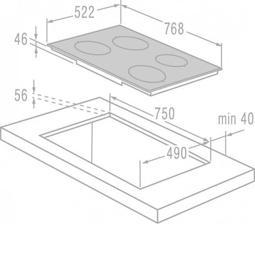 Поверхность GORENJE gis 74 xc
