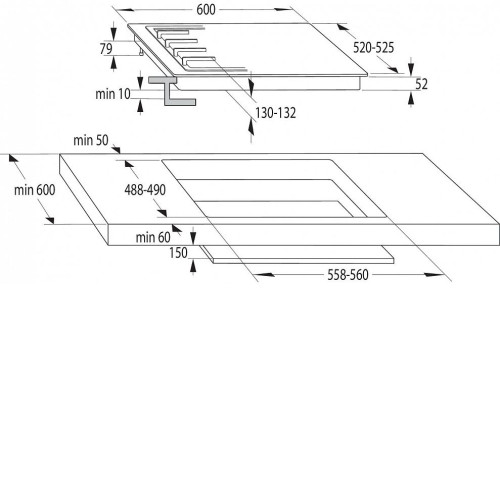 Газовая панель GORENJE GW 642 SYW