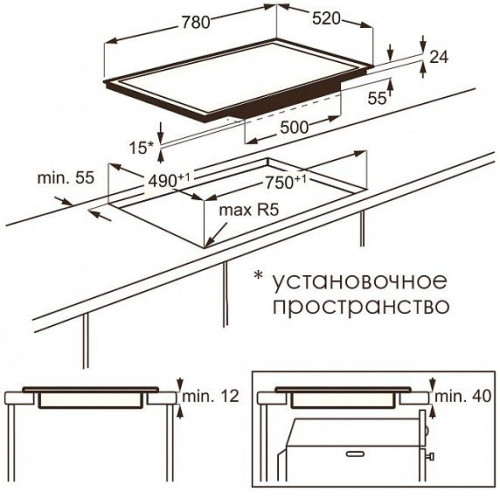 Поверхность AEG hk 589440 fg