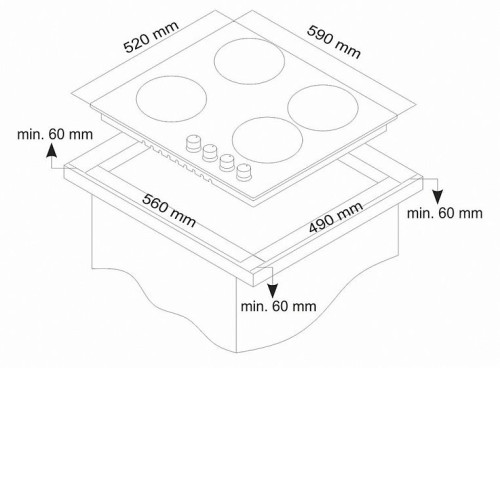 Газовая панель Simfer H60V41O517