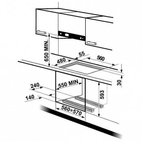 Поверхность ELECTROLUX eht 70835 k
