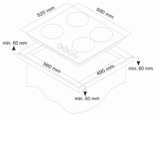 Варочная панель Monsher MKFC 60400B01