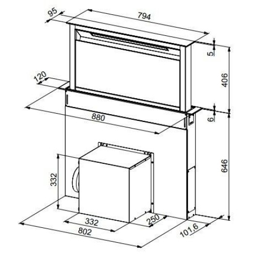 Вытяжка Franke FDW 908 IB WH белый
