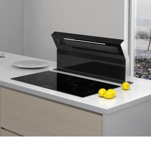 Вытяжка BEST SWAN Slim 90 нерж.сталь/чёрное стекло 07G23300A