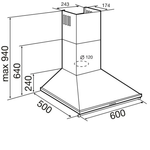 Вытяжка KORTING khc 6740 rn
