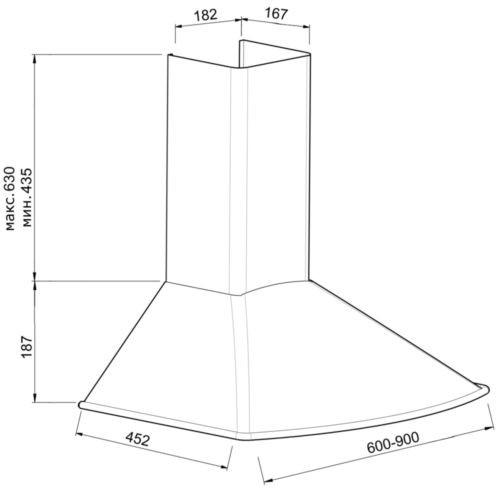 Вытяжка KORTING KHC 6535 RB