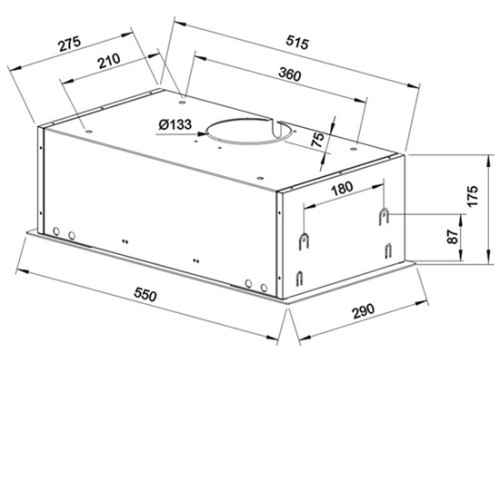 Встраиваемая вытяжка TEKA GFG2 Inox