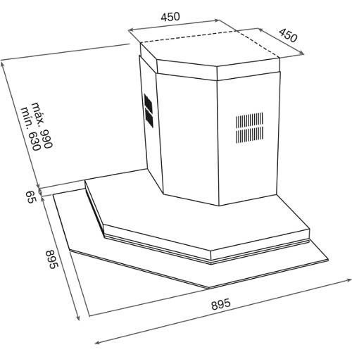 Вытяжка TEKA DQ2 STAINLESS STEEL 40477530