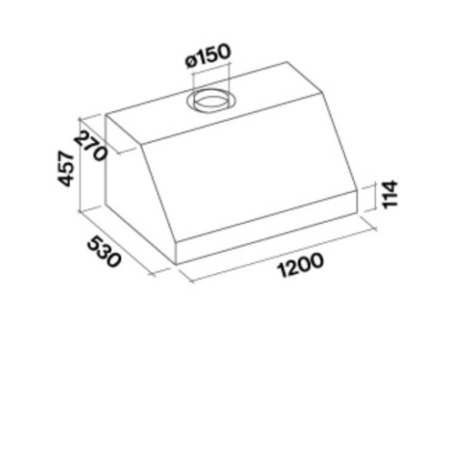 Вытяжка FALMEC ZEUS PRO 120 inox (950) пристенная CZUN20.E0P2#ZZZI410F