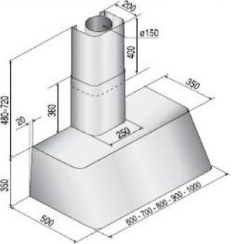 Вытяжка ILVE AG-90