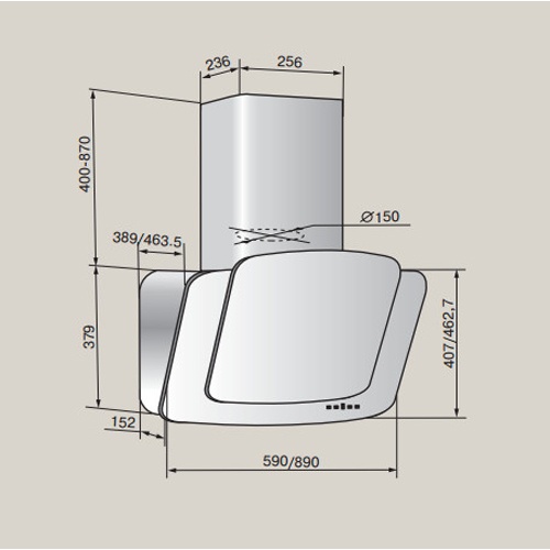 Вытяжка TEKA DCA 60 BLACK 40495402