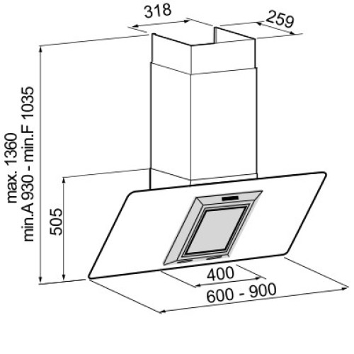 Вытяжка KORTING khc 6958 x