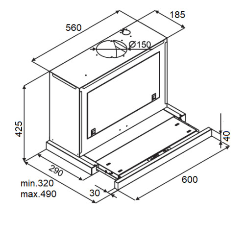 Вытяжка KUPPERSBERG SLIMBOX 90 X