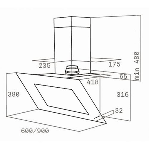 Вытяжка Teka DVT 980 black