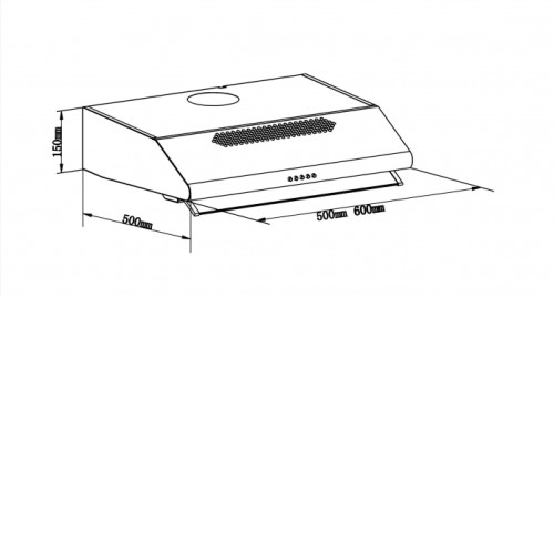 Вытяжка под шкаф LEX SIMPLE 600 WHITE