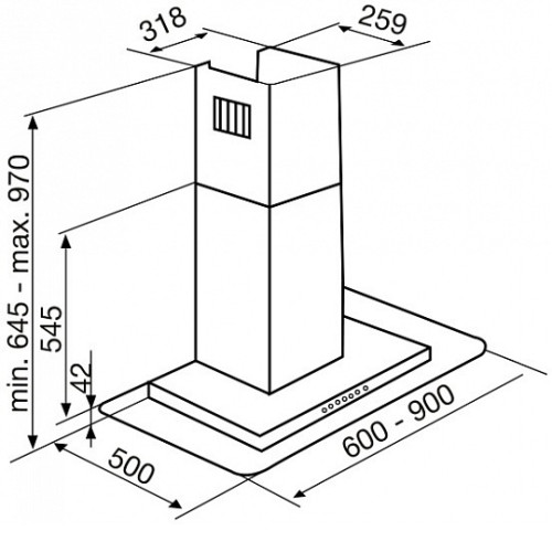 Вытяжка KORTING khc 6956 x