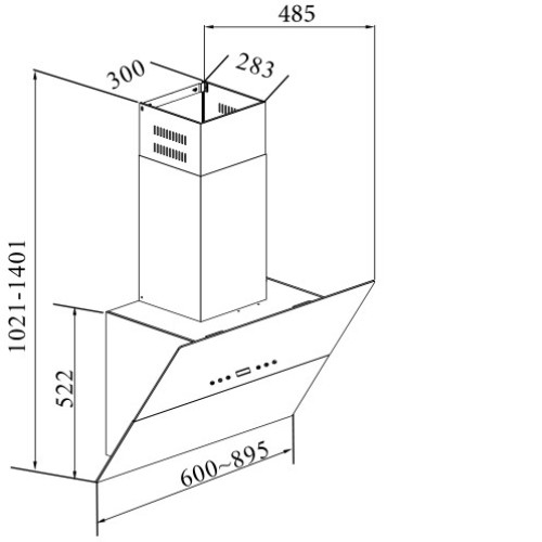 Вытяжка KORTING khc 61090 gw